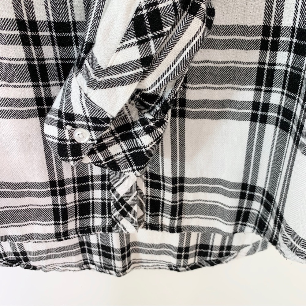 Rails Revolve Hunter White Ebony Flannel Shirt XS - Picture 7 of 8